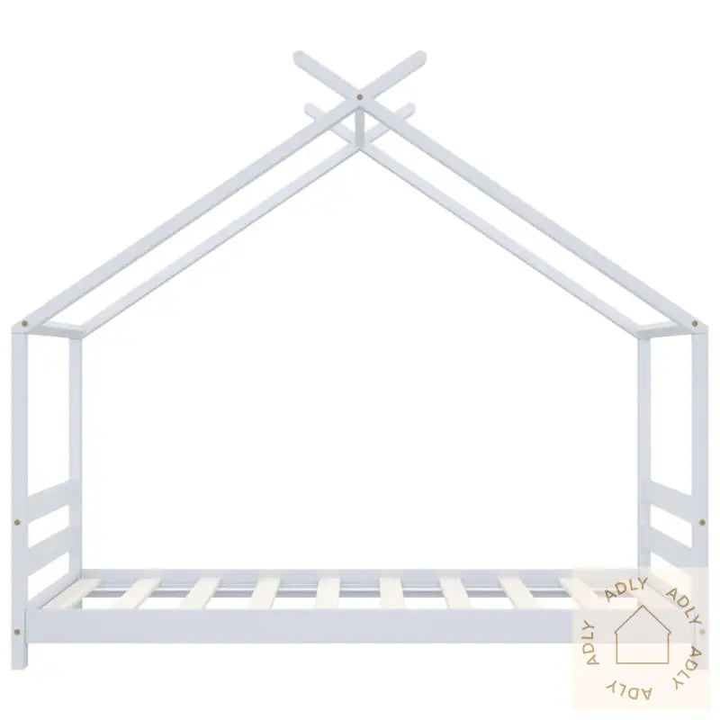 Sengeramme For Barn Heltre Furu Hvit 80X160 Cm