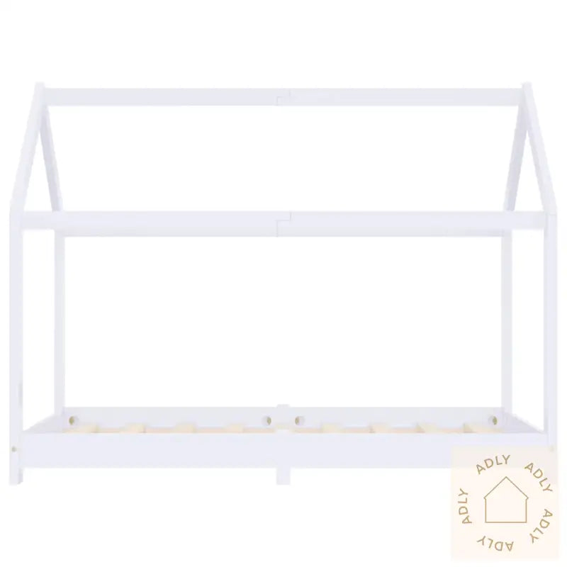 Sengeramme For Barn Heltre Furu Hvit 80X160 Cm