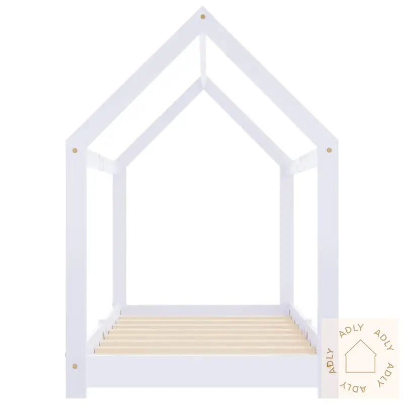 Sengeramme For Barn Heltre Furu Hvit 80X160 Cm