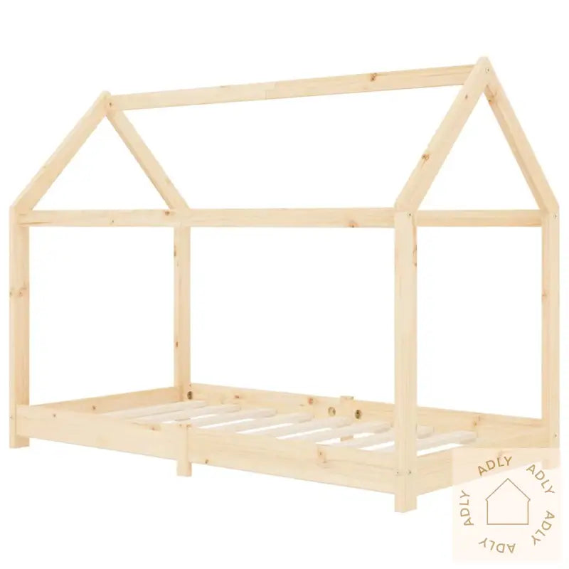 Sengeramme Barn Grå Heltre Furu 70X140 Cm
