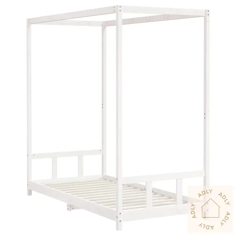 Barnesengeramme Hvit 90X190 Cm Heltre Furu