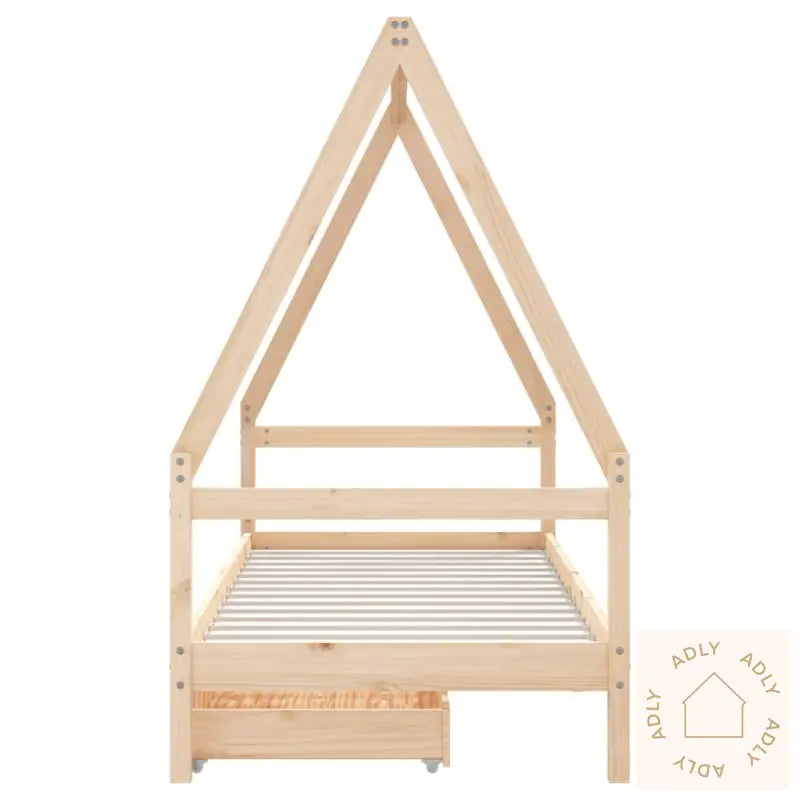 Barnesengeramme Med Skuffer 80X200 Cm Heltre Furu