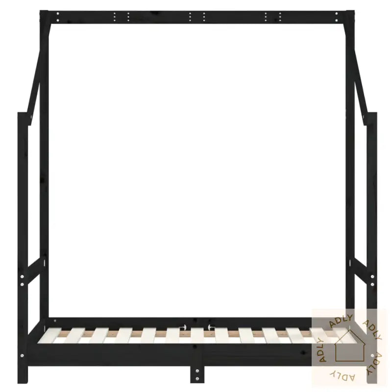 Barnesengeramme Svart 70X140 Cm Heltre Furu