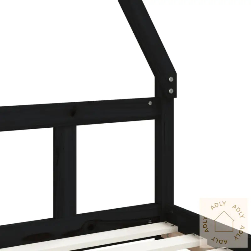 Barnesengeramme Svart 90X190 Cm Heltre Furu