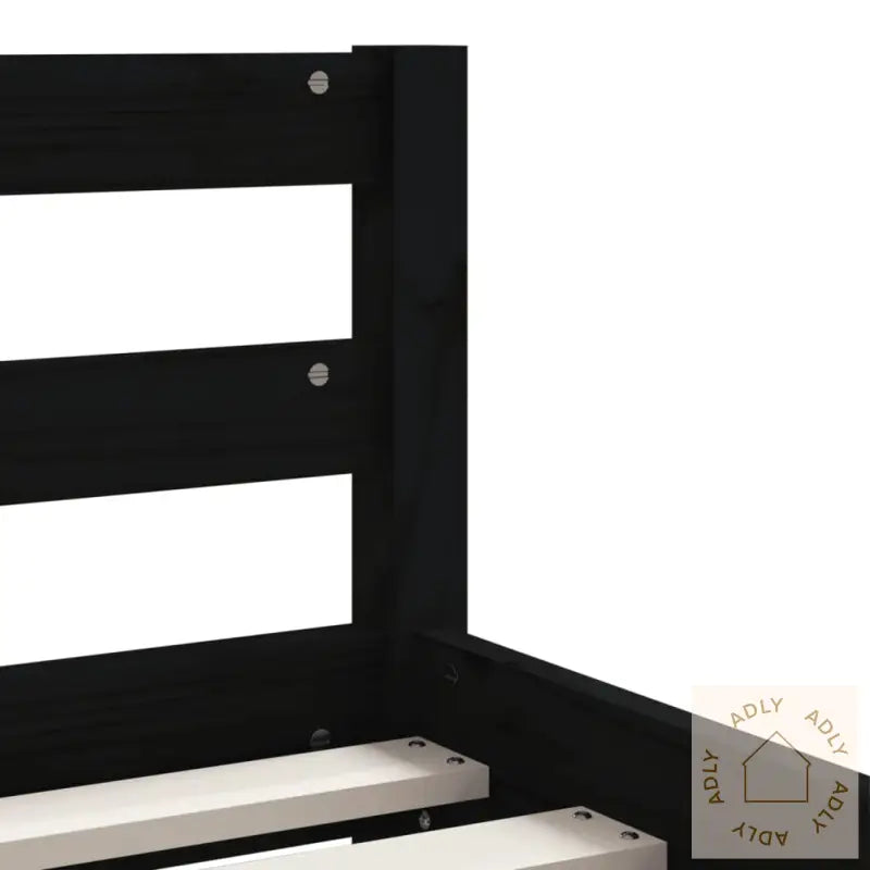 Barnesengeramme Med Skuffer Svart 80X200 Cm Heltre Furu