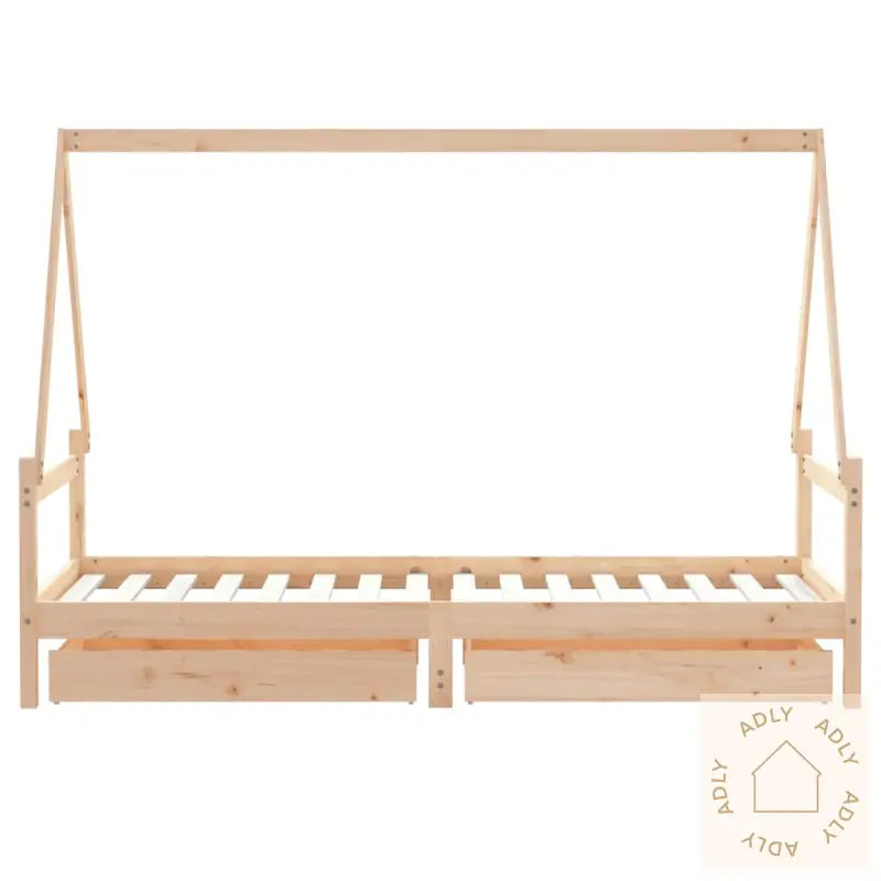 Barnesengeramme Med Skuffer 80X200 Cm Heltre Furu