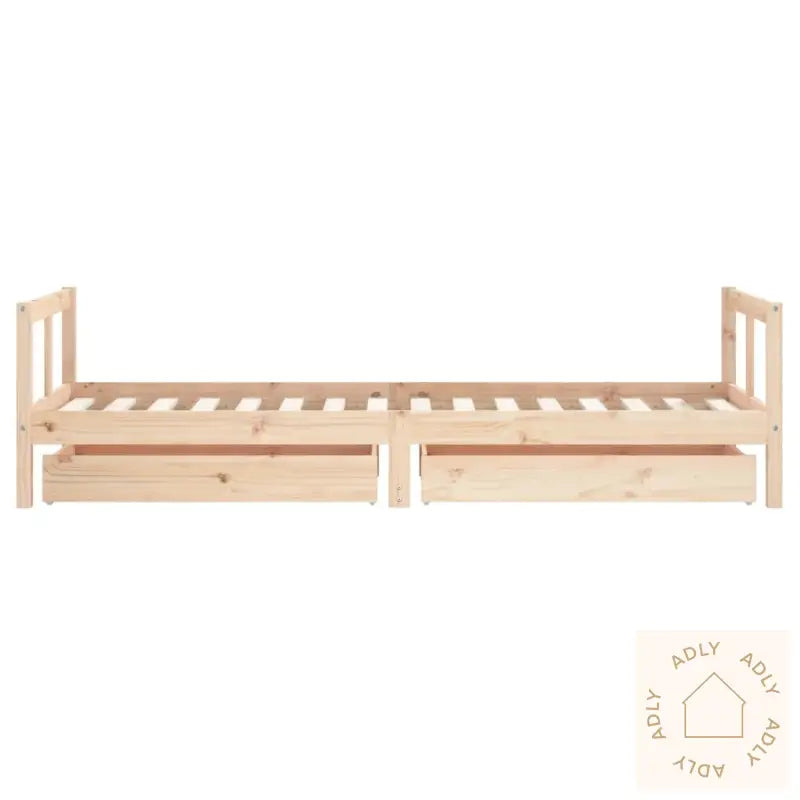 Barnesengeramme Med Skuffer 80X200 Cm Heltre Furu