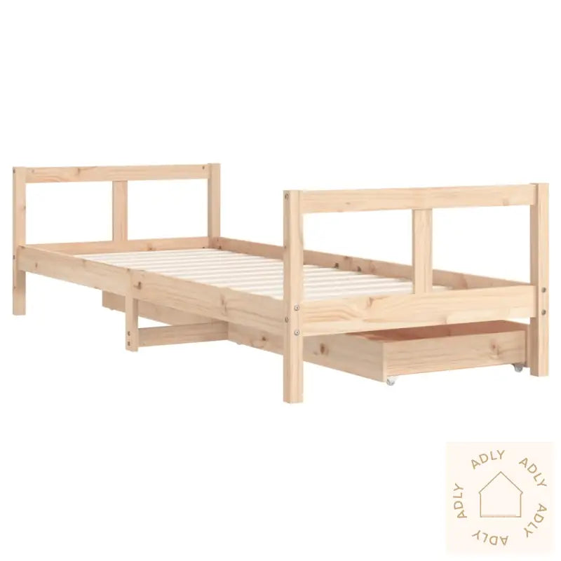 Barnesengeramme Med Skuffer 80X200 Cm Heltre Furu