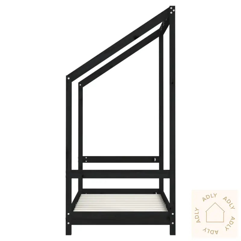 Barnesengeramme Svart 70X140 Cm Heltre Furu
