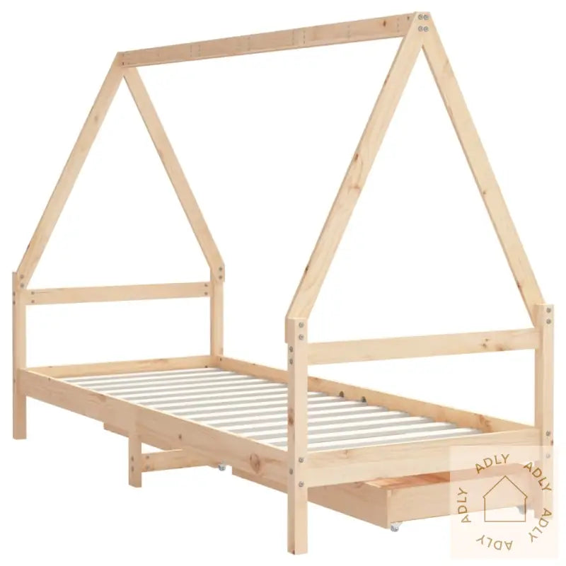 Barnesengeramme Med Skuffer 80X200 Cm Heltre Furu