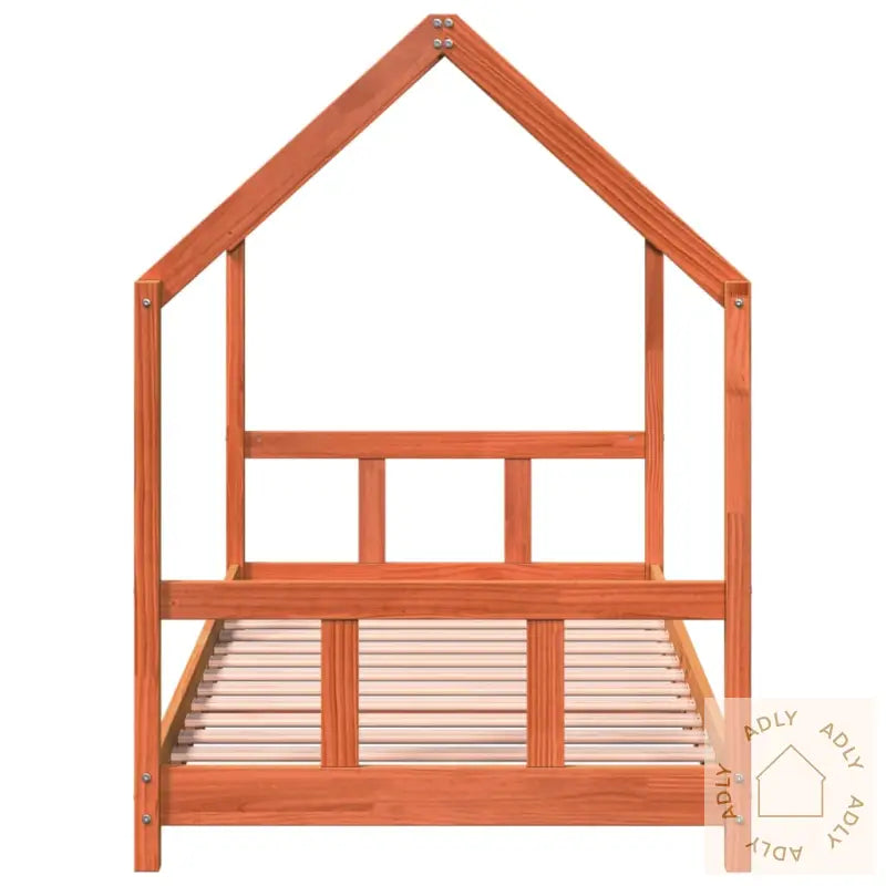 Sengeramme For Barn Voksbrun 90X190 Cm Heltre Furu