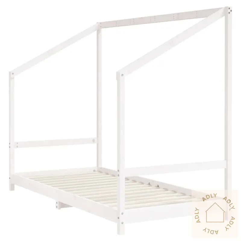 Barnesengeramme Hvit 90X190 Cm Heltre Furu