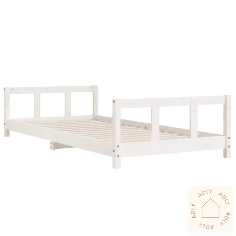 Barnesengeramme Hvit 90X200 Cm Heltre Furu