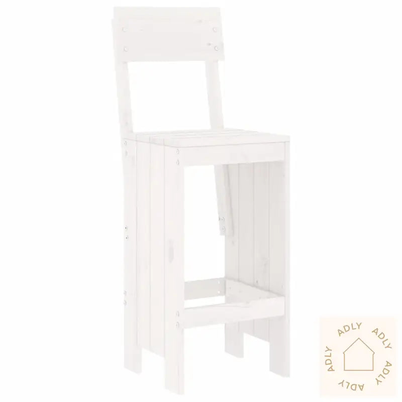 Barkrakker 2 Stk Hvit 40X48,5X115,5 Cm Heltre Furu