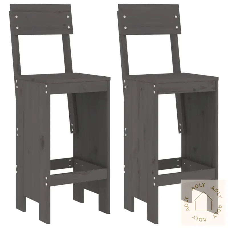 Barkrakker 2 Stk Grå 40X48,5X115,5 Cm Heltre Furu