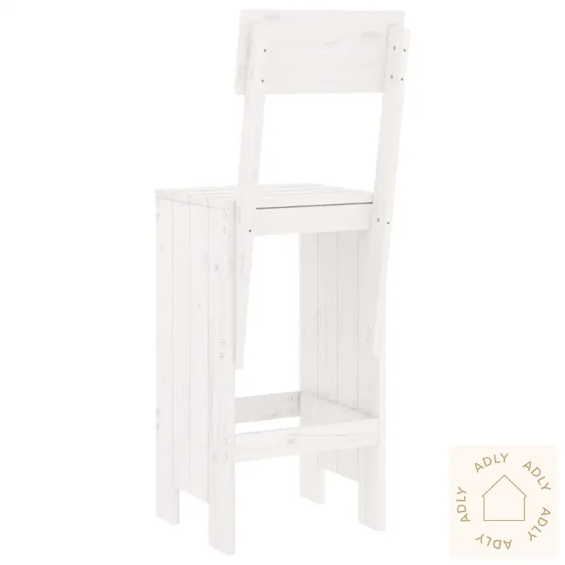 Barkrakker 2 Stk Hvit 40X48,5X115,5 Cm Heltre Furu