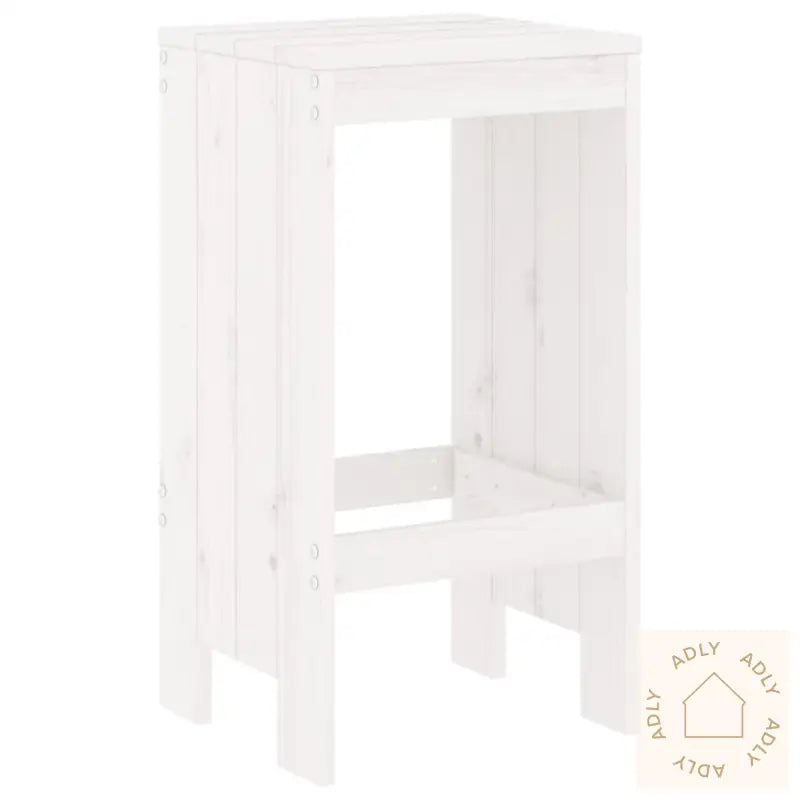 Barkrakker 2 Stk Hvit 40X36X75 Cm Heltre Furu