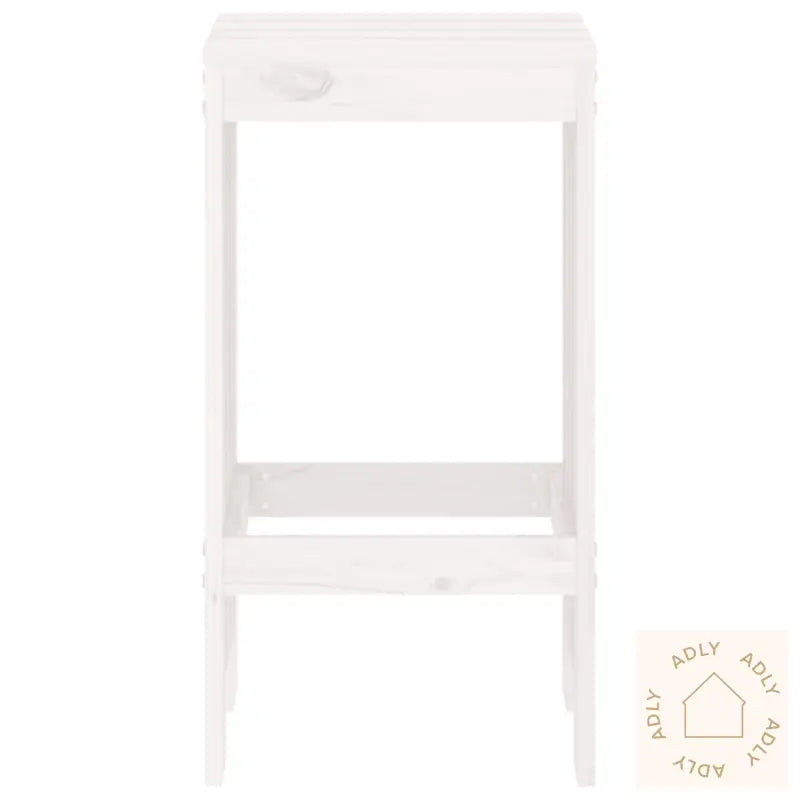 Barkrakker 2 Stk Hvit 40X36X75 Cm Heltre Furu