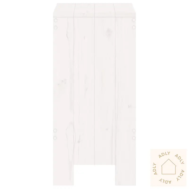 Barkrakker 2 Stk Hvit 40X36X75 Cm Heltre Furu