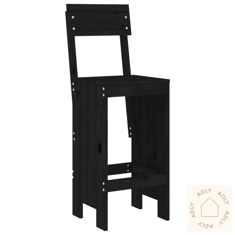 Barkrakker 2 Stk Svart 40X48,5X115,5 Cm Heltre Furu