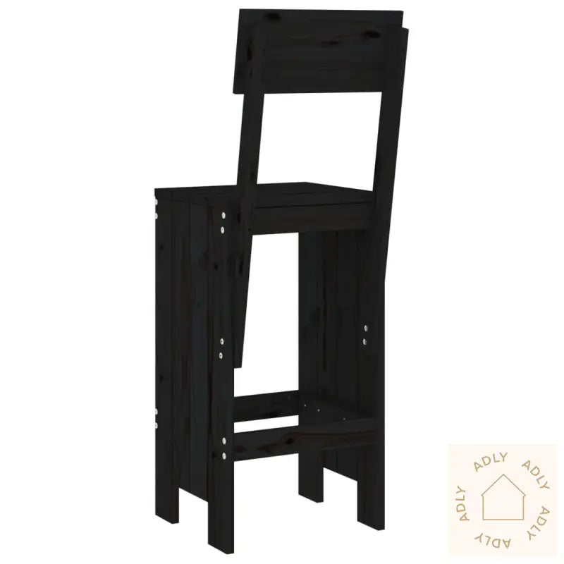 Barkrakker 2 Stk Svart 40X48,5X115,5 Cm Heltre Furu