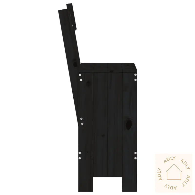 Barkrakker 2 Stk Svart 40X48,5X115,5 Cm Heltre Furu