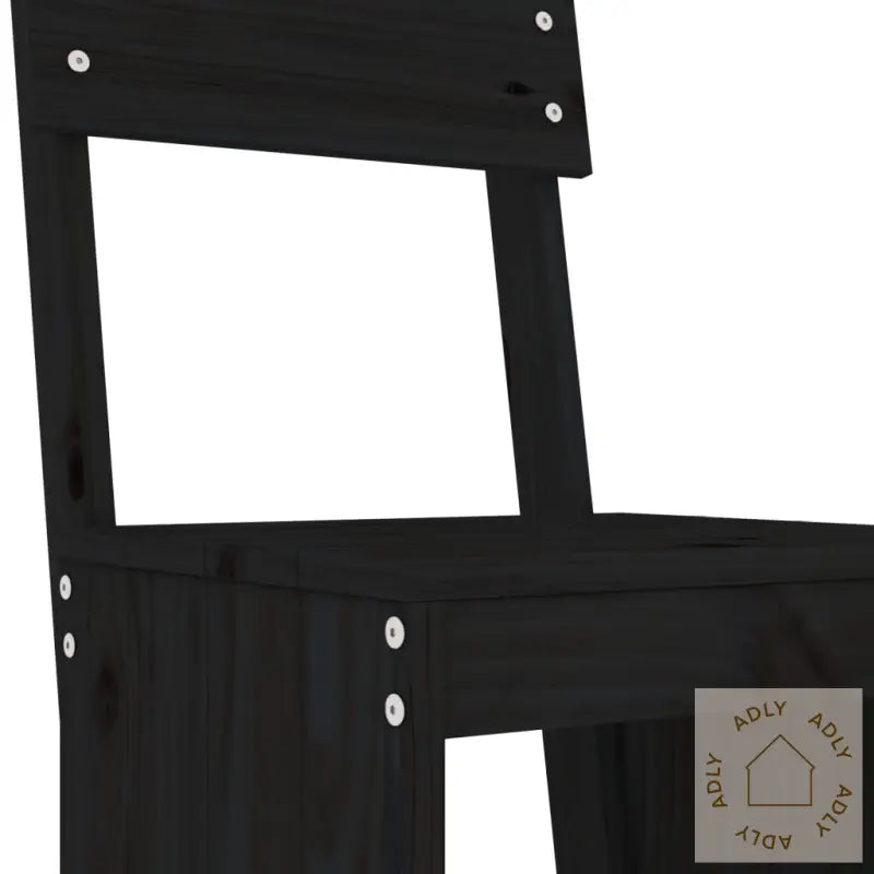 Barkrakker 2 Stk Svart 40X48,5X115,5 Cm Heltre Furu