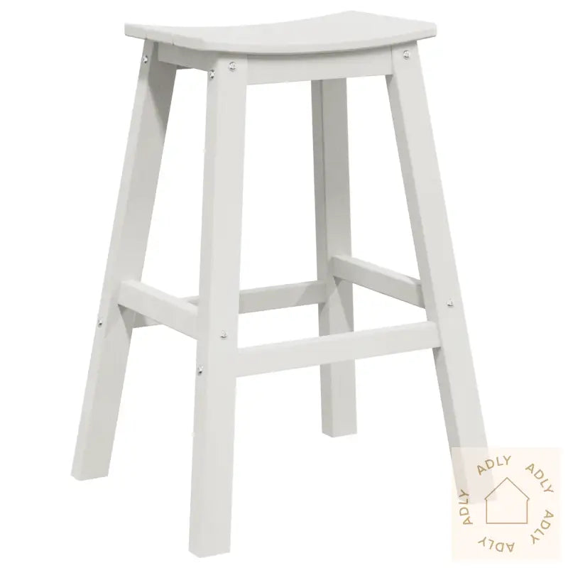 Bar Stoler 2 Stk Hvit Hdpe