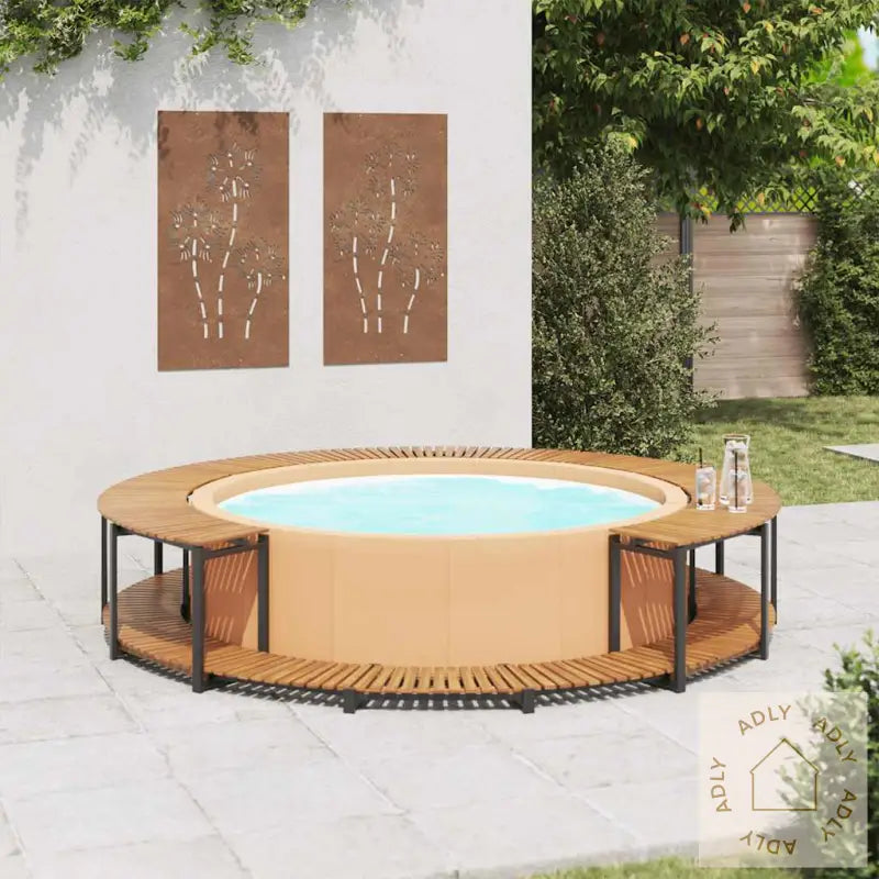 Bassengkant 273X53 Cm Heltre Akasie