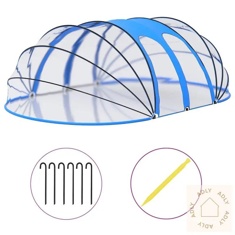 Bassengkuppel Oval 620X410X210 Cm