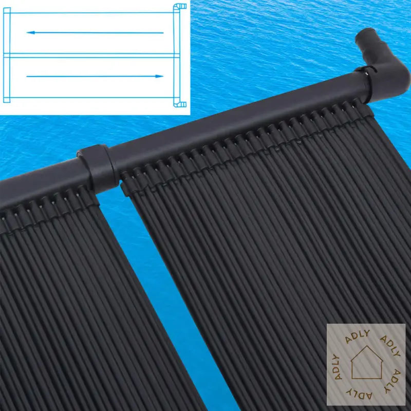 Soldrevne Bassengvarmerpaneler 6 Stk 80X310 Cm