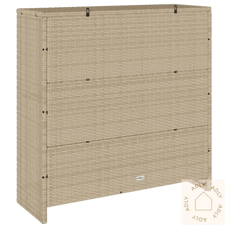 Lagringsskap Beige 100X36X102 Cm Rotting
