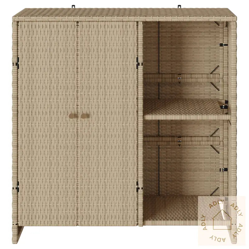Lagringsskap Beige 100X36X102 Cm Rotting
