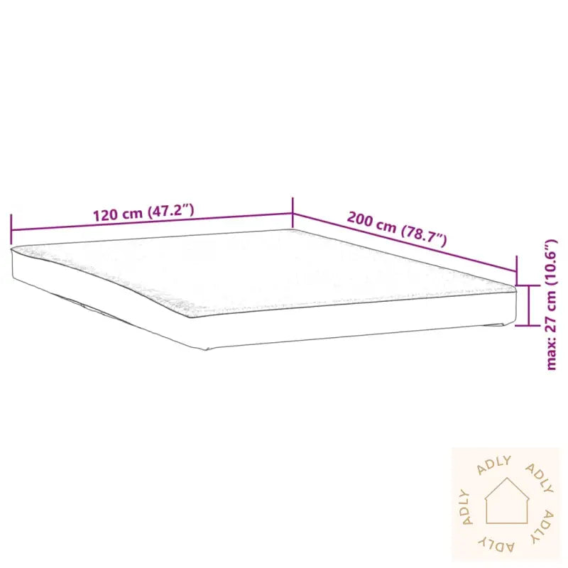 Madrassbeskytter Hvit 120X200 Cm Vanntett