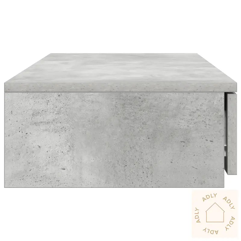Sengeskuffer Betonggrå 80X36,5X16,5 Cm Konstruert Tre