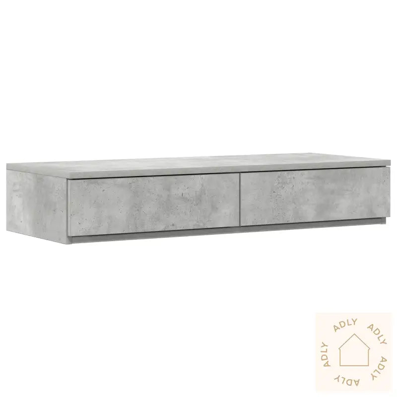 Sengeskuffer Betonggrå 80X36,5X16,5 Cm Konstruert Tre