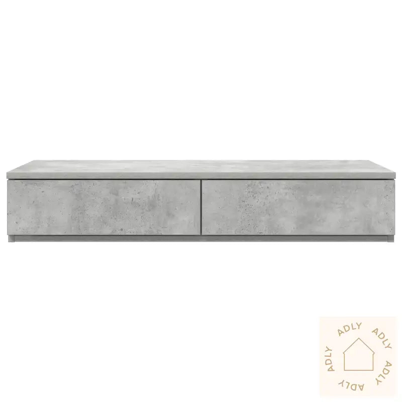 Sengeskuffer Betonggrå 80X36,5X16,5 Cm Konstruert Tre