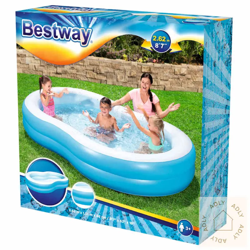 Bestway Big Lagoon Familiebasseng 262X157X46 Cm