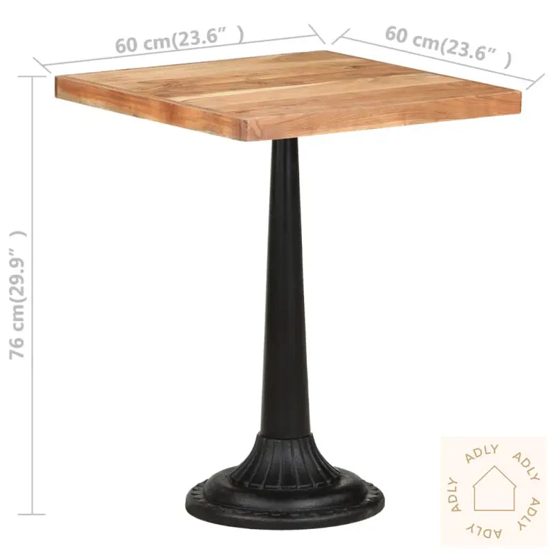 Bistrobord 60X60X76 Cm Heltre Akasie