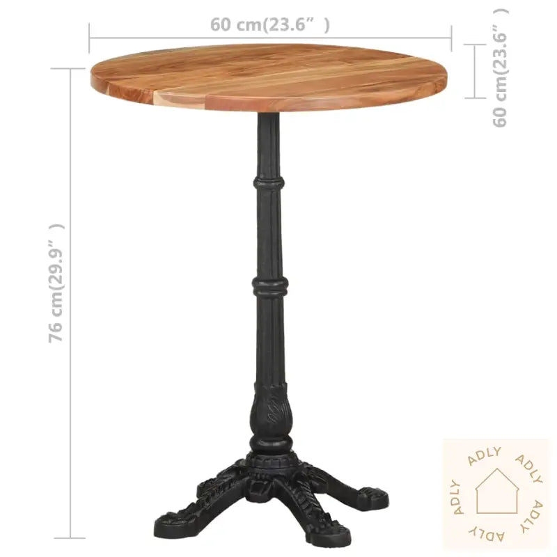 Bistrobord Ø60X76 Cm Heltre Akasie