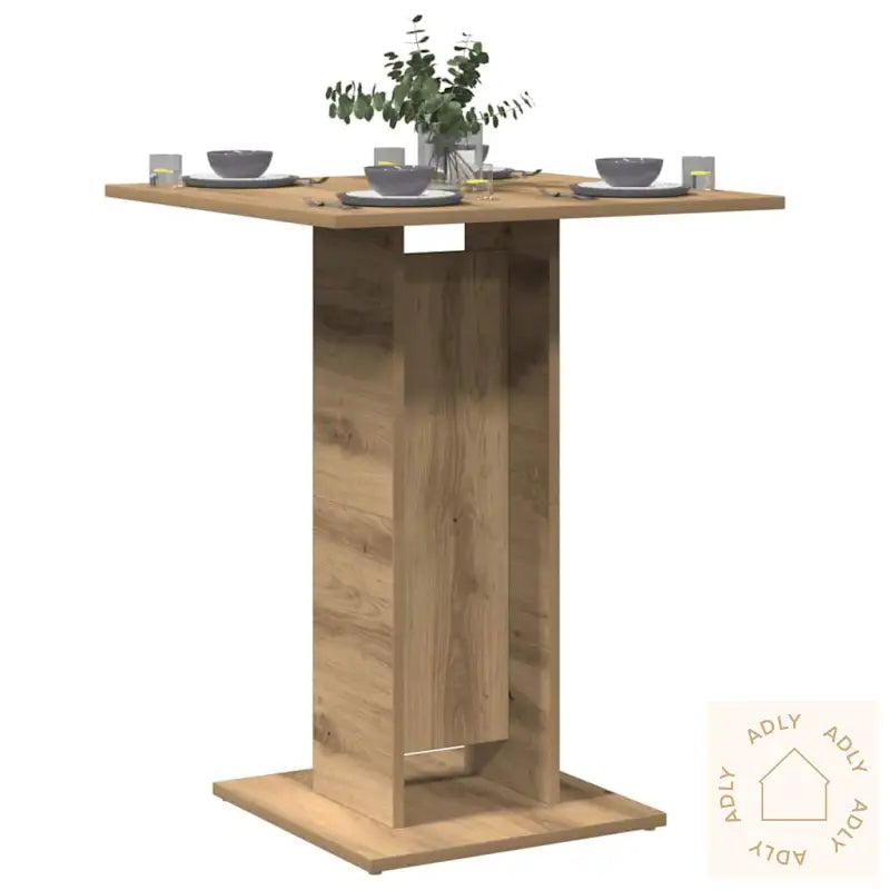 Bistrobord Artisan Eik 60X60X75 Cm Konstruert Tre
