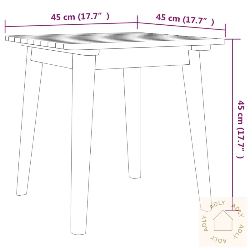 Bistrosett 3 Deler Heltre Akasie