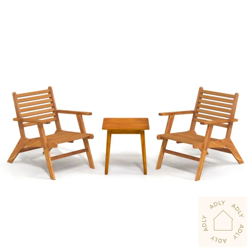 Bistrosett 3 Deler Heltre Akasie