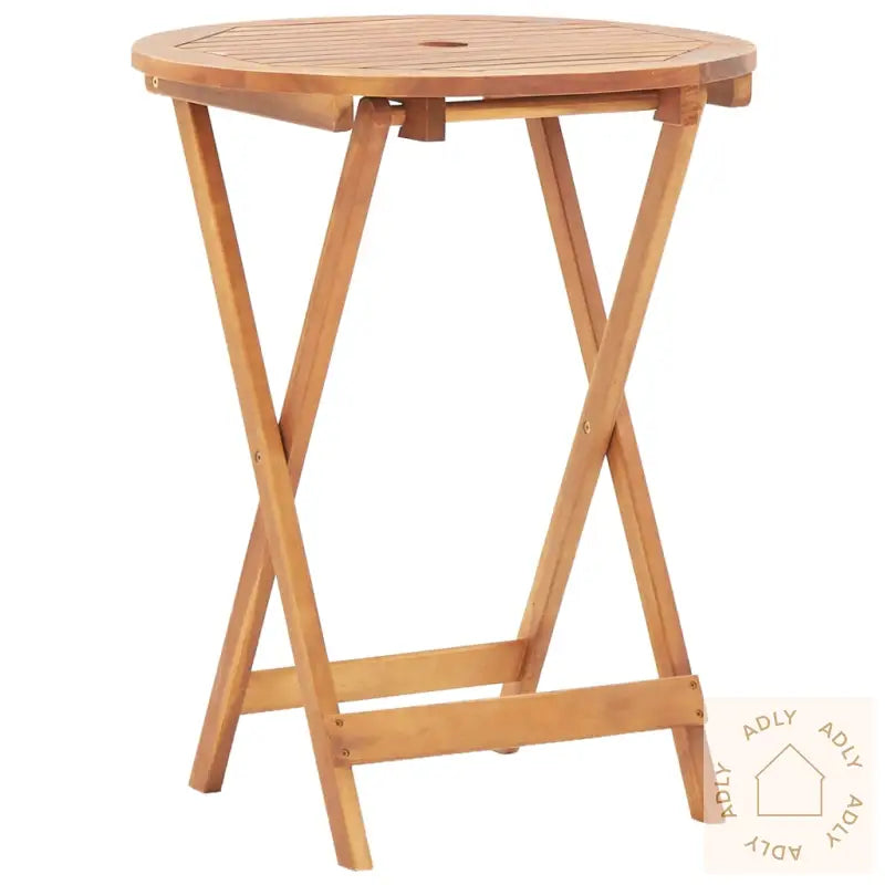 Bistrosett 3 Deler Bladmønster Stoff Og Heltre