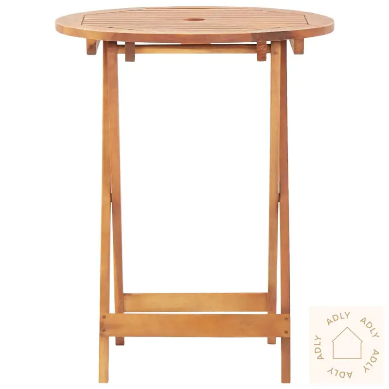 Bistrosett 3 Deler Bladmønster Stoff Og Heltre