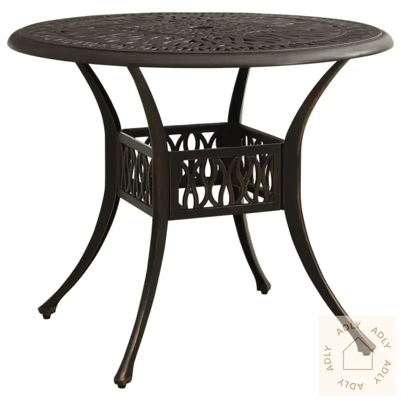 Bistrosett 3 Deler Støpt Aluminium Bronse
