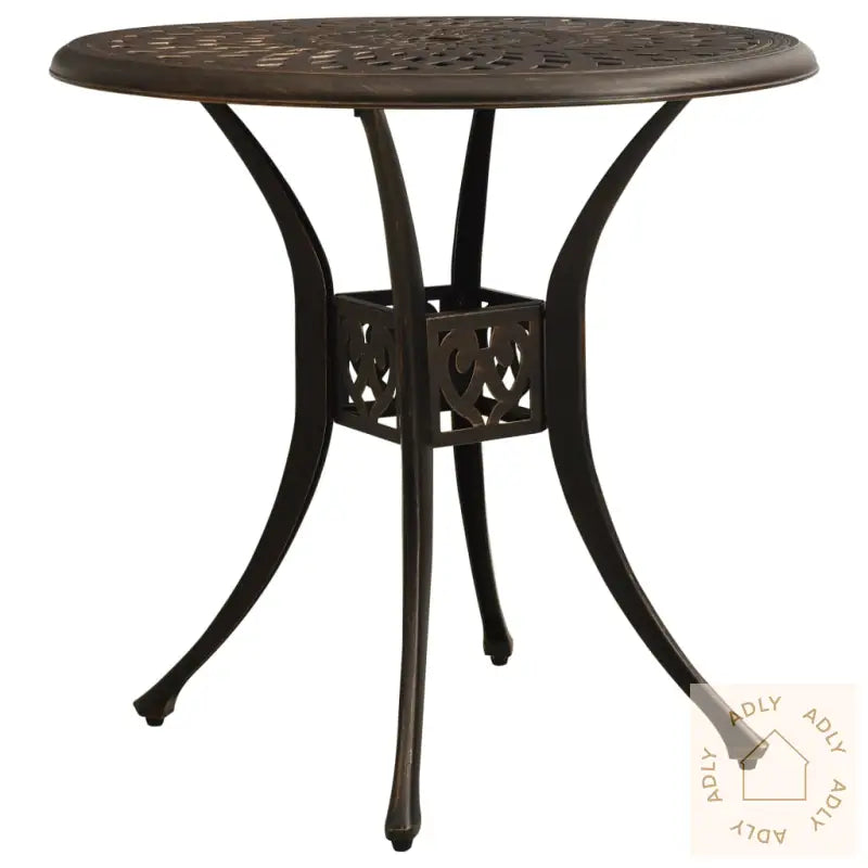 Bistrosett 5 Deler Støpt Aluminium Bronse