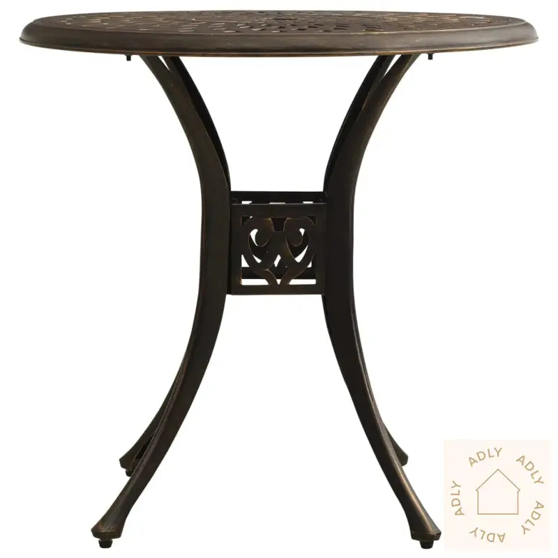 Bistrosett 5 Deler Støpt Aluminium Bronse