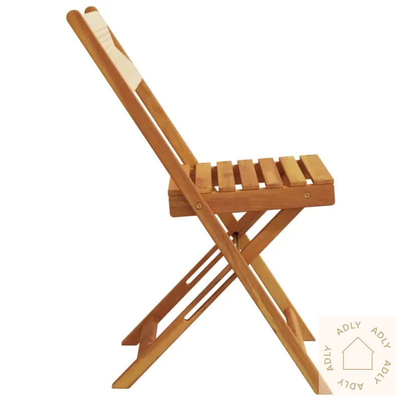 Bistrostoler 2 Stk Beige Heltre Akasie Og Tau