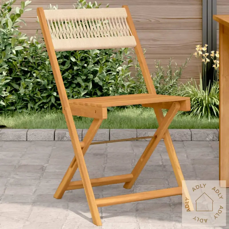 Bistrostoler 2 Stk Beige Heltre Akasie Og Tau